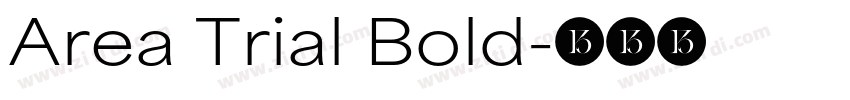 Area Trial Bold字体转换